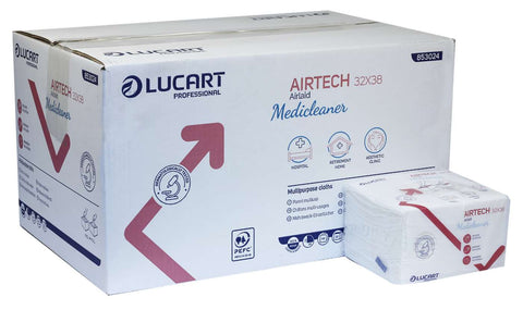 Lucart 853003 Airlaid Cloths Qtr Fold 32cm x 38cm 20 Packs x 60 Cloths