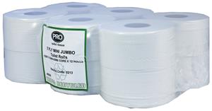 PRO Mini Jumbo Toilet Rolls 150m x 12 Rolls