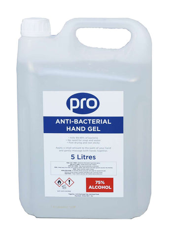 PRO Sanitising Alcohol Hand Gel 2 x 5lt