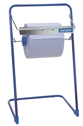 Katrin Wiping Roll Blue Steel Floor Stand for any wiping roll up to 40cm wide