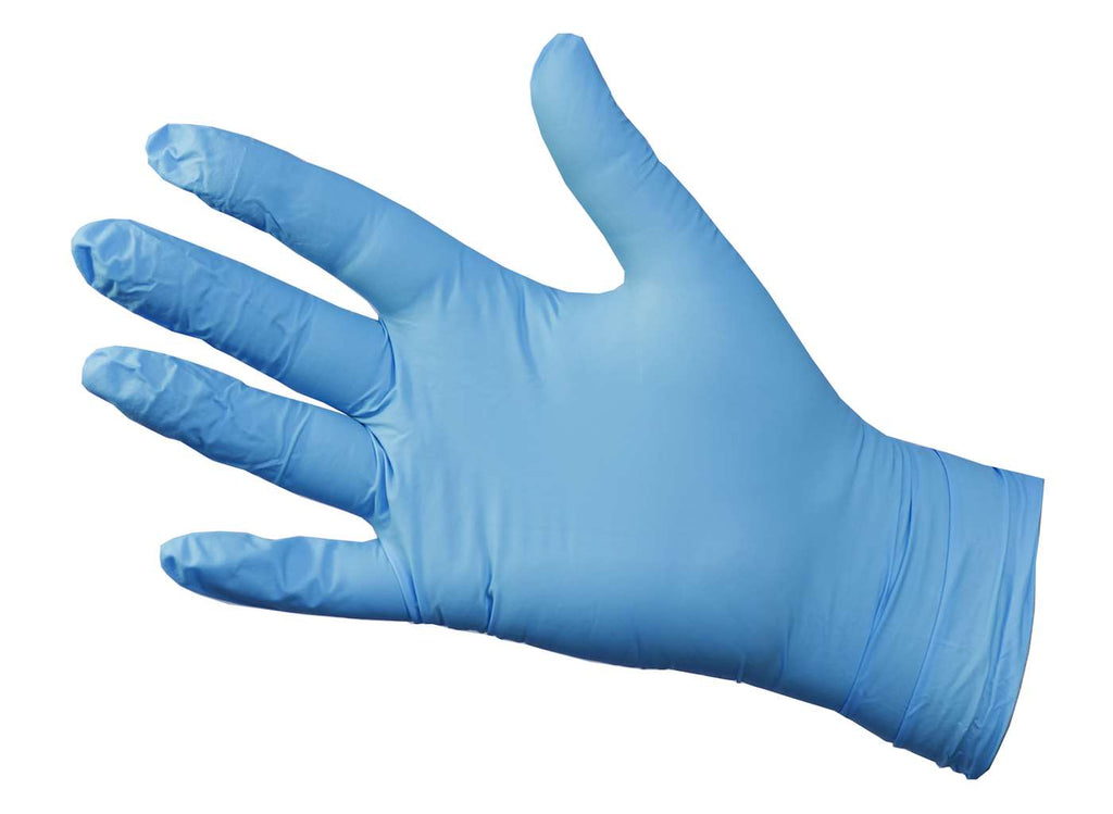 Blue rubber clearance gloves