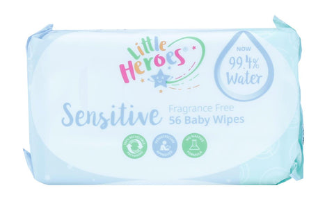 Little Heroes Sensitive Baby Wipes 12 Packs X 66 Wipes
