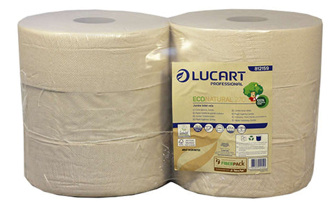 Lucart 812159 EcoNatural Jumbo Toilet Rolls 270m (60mm core)