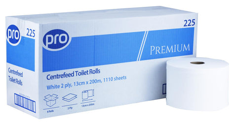 PRO Centre-feed Mini Toilet Rolls x 6