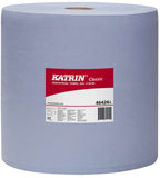 Katrin Classic 464262 1000 Sheet 3 ply Industrial Blue Paper Roll 380m