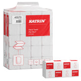 Katrin Classic 45570 Zig Zag 2 Ply White Handypack Paper Towels 23 x 22.4cm