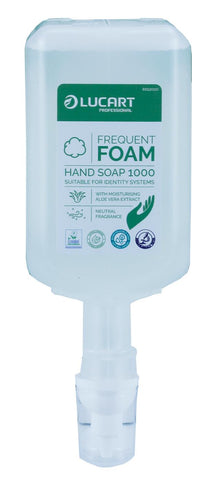 Lucart 89112000 IDENTITY Frequent Foam Soap with Aloe Vera 6 x 1000lt plus dispenser
