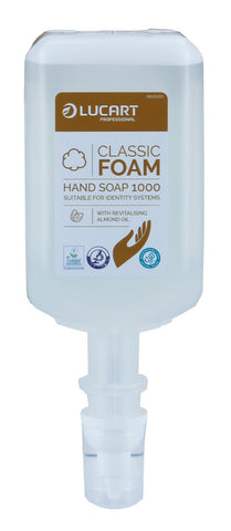 Lucart 89111000 IDENTITY Classic Foam Soap with Almond oil 6 x 1000lt plus dispenser