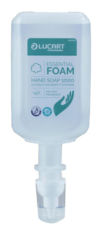 Lucart 89113000 IDENTITY Essential Foam Soap Neutral Fragrance 6 x 1000LT plus dispenser