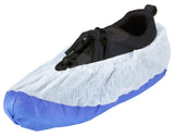 Pro White Anti-Slip Overshoes 40x16cm CPE Blue non-slip coating 20 PACKS X 50 overshoes