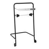 Katrin Black Steel Wiping Roll Floor Stand