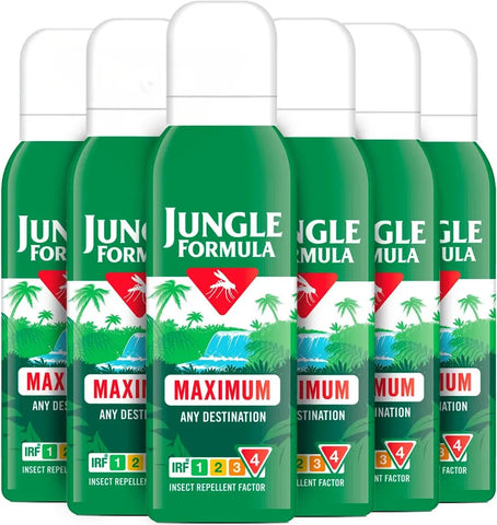 Jungle Formulation Repellant Aerosol 6 x 135ml FREE DELIVERY