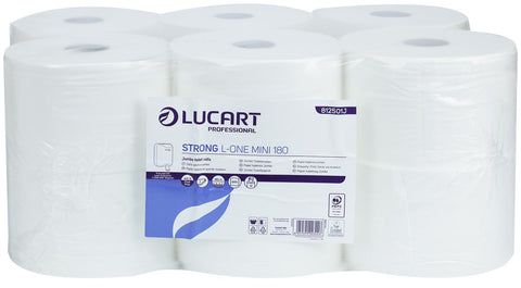 Lucart 812501J Strong L-One Mini Jumbo Toilet Rolls x 12