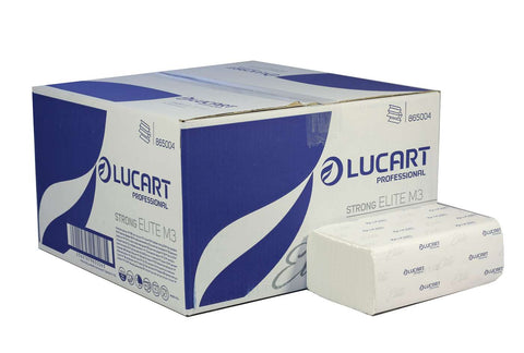 Lucart 865004 M-Fold 3 Ply White Paper Towel x 1875