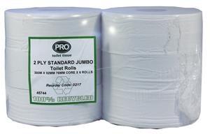 PRO Standard Jumbo Toilet Rolls 2 ply x 6