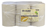Lucart 812170 L-ONE Mini 180 EcoNatural 2 Ply Centrefeed Toilet Roll X 12 rolls