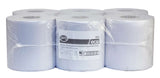 PRO White 2 Ply Centrefeed Roll 18cm x 120m x 6