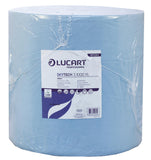 Lucart 851284 SkyTech Blue 3 Ply Recycled Wiping Roll 35.5cm by 360m