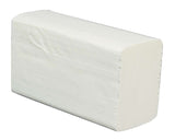 White 2 Ply Z-Fold Flushable Paper Hand Towel X 3,000