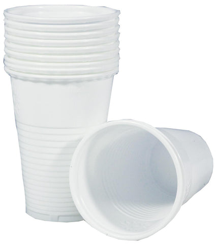 Plastic Cups White Plastic Tall & Squat  X 2,000