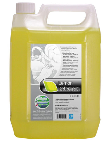 Washing Up Liquid Lemon Green Detergent 2 x 5lt
