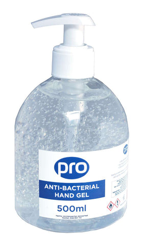 PRO Anti-bacterial Hand Gel 6 x 500ml